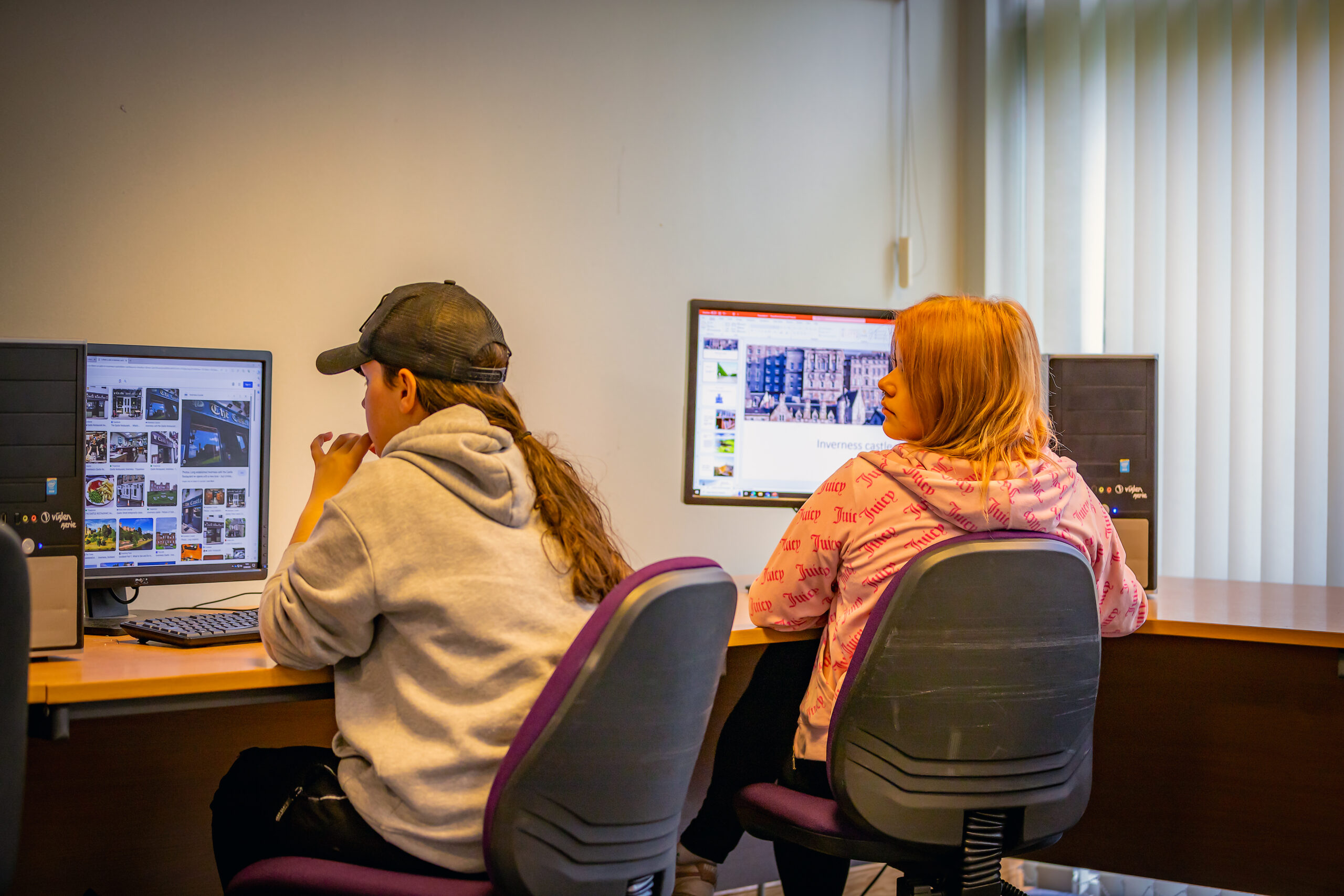 People working at Computers