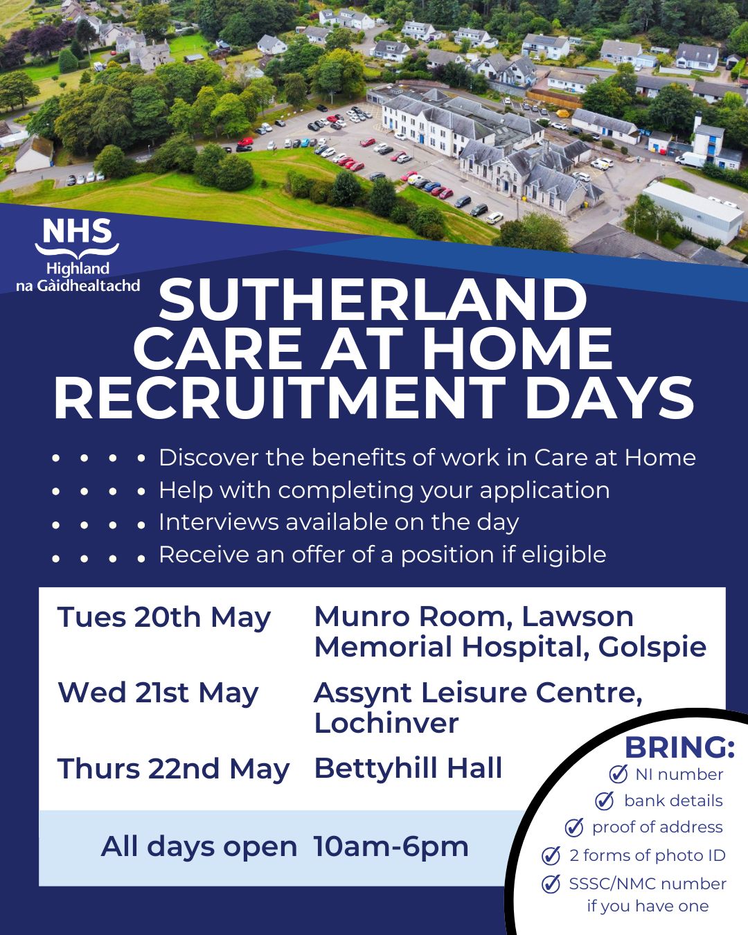 Sutherland Care at Home Recruitment Days